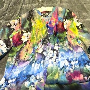 Multicolor MADE IN INDIA Casual Studio XL Sheer Blouse